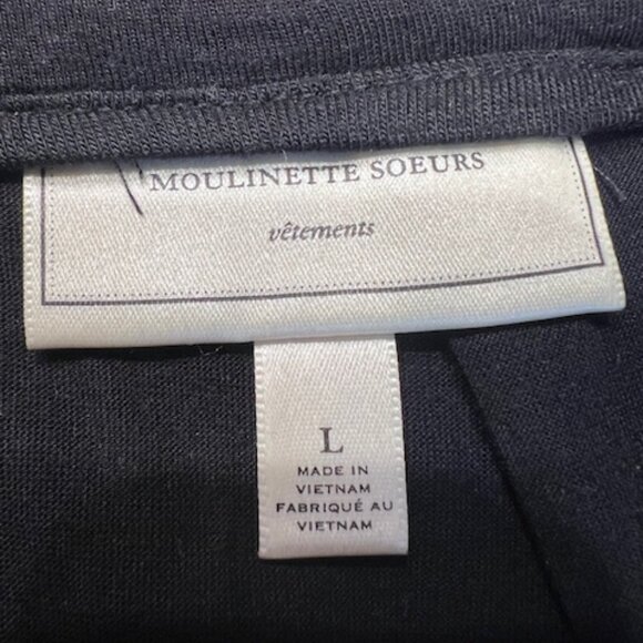 BLACK EYLET SKIRT LARGE - Picture 3 of 4